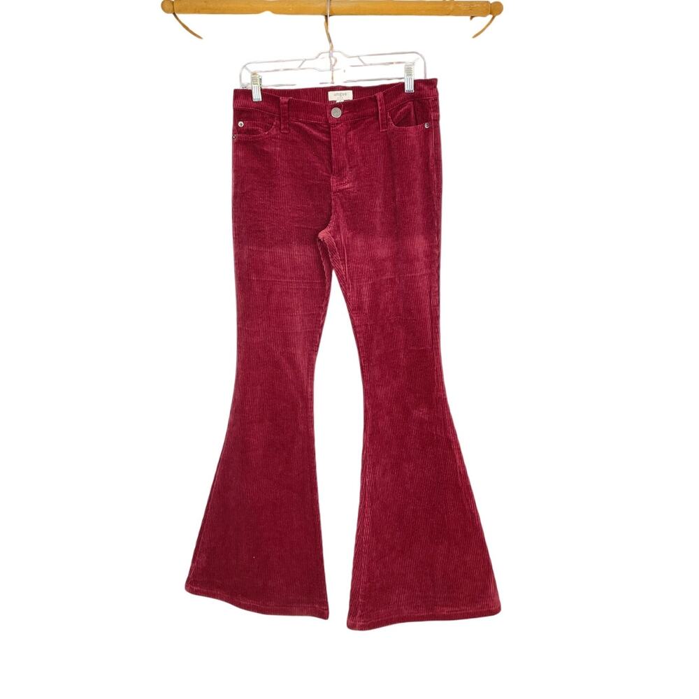 Umgee corduroy flare pants S maroon
